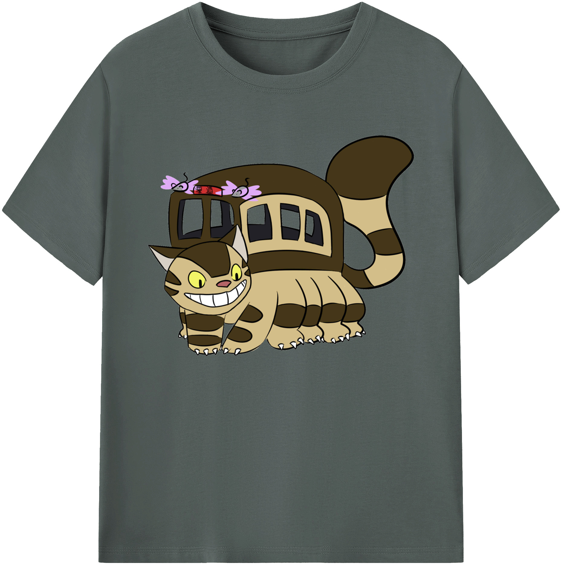 （画像用） となりのトトロ 草壁メイ 草壁サツキ My Neighbor Totoro Satsuki Kusakabe Mei Kusakabe 綿100％ メンズ半袖Tシャツ｜肌触りやわらか＆通気性